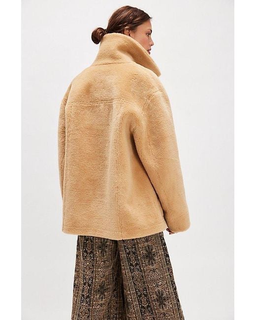 Free People Mari Reversible Coat Jacket in Gray | Lyst