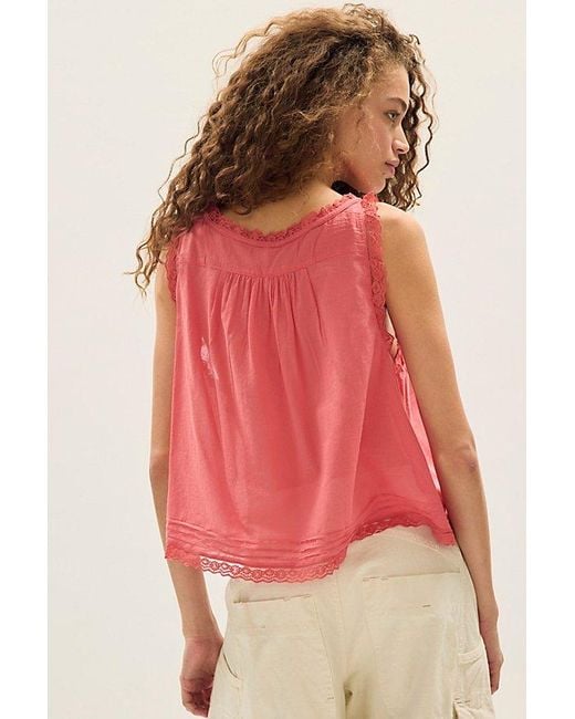 Free People Red Forevermore Tank Top