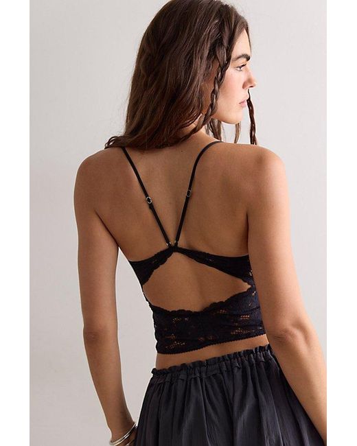 Intimately By Free People Black Bedhead And Boudoir Cami