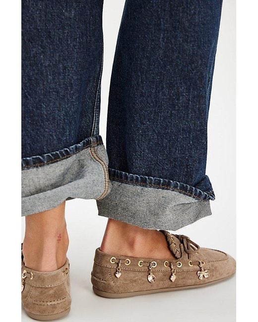 Jeffrey Campbell Blue Treasure Chest Boat Shoes By