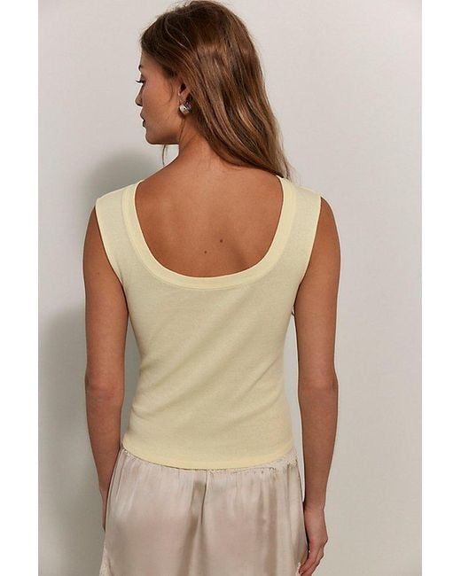 Free People Natural Ballad Reversible Tank Top