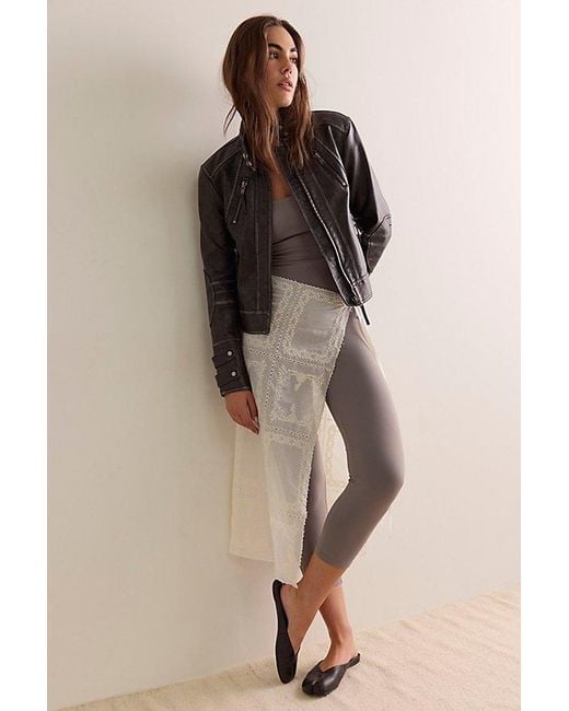 Susana Monaco Brown Strap Tank Crop Jumpsuit