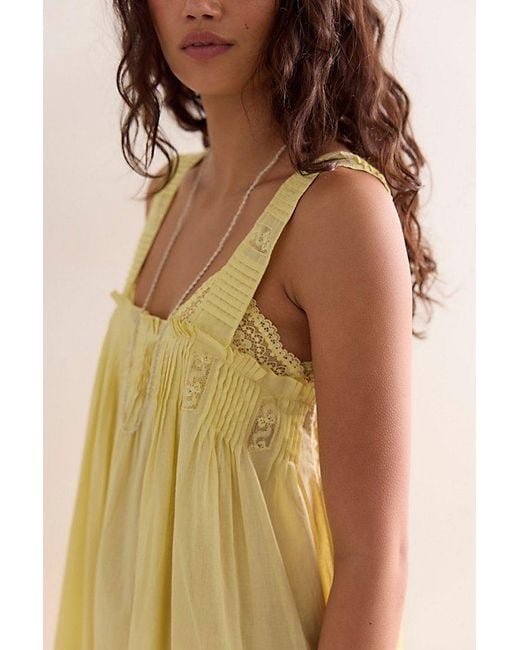 Intimately By Free People Natural Salty Sol Maxi Slip Dress By