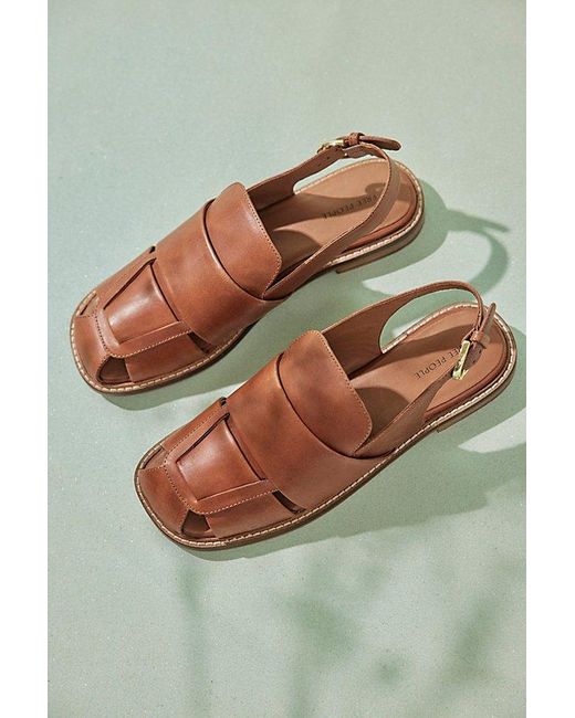 Free People Brown Libby Fisher Flats