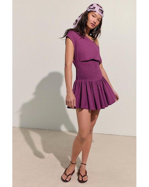 free-est Purple Scorching Hot Mini Dress By
