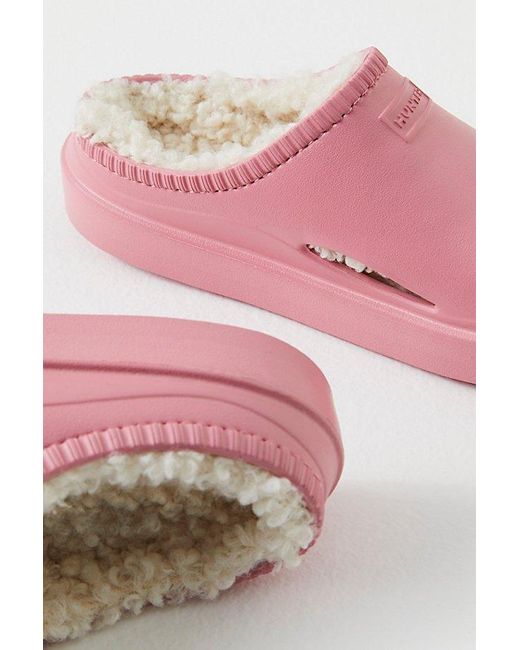 Hunter Pink In/Out Bloom Algae Foam Insulated Clogs