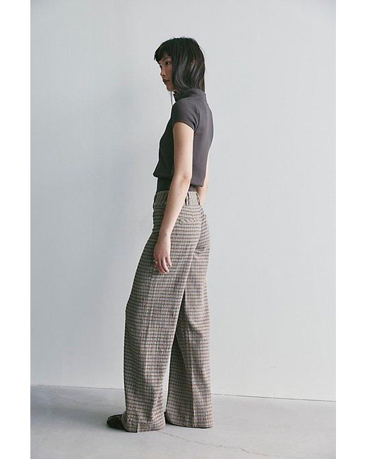 Free People Multicolor Time Flies Low-Rise Clean Trousers