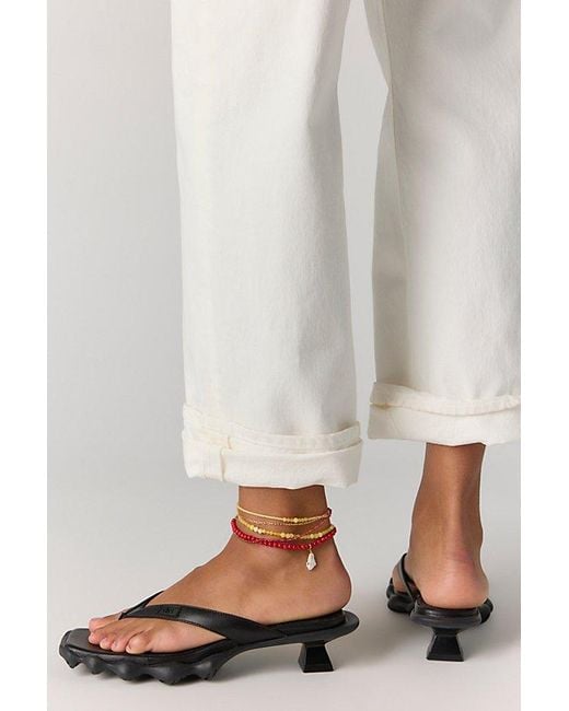 Dirt Black Range Thong Heels