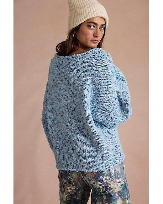 Free People Blue Firefly Pullover