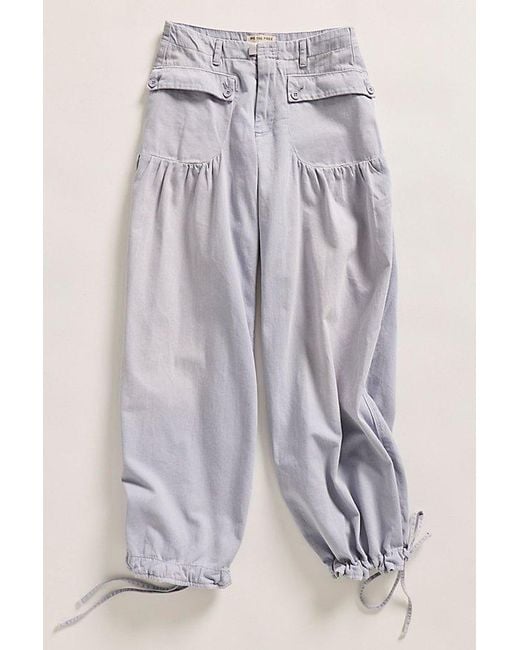 Free People Gray Lotus Balloon Jeans