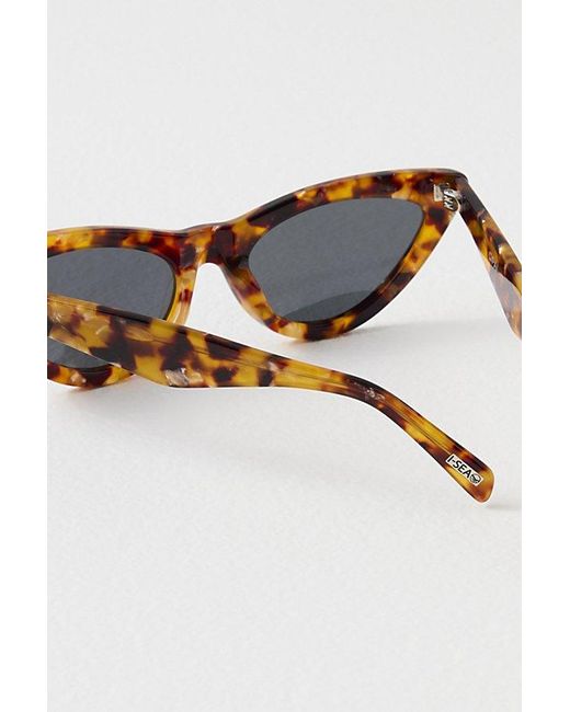 Free People Brown Opal Cat Eye Sunglasses At In Honey Tort