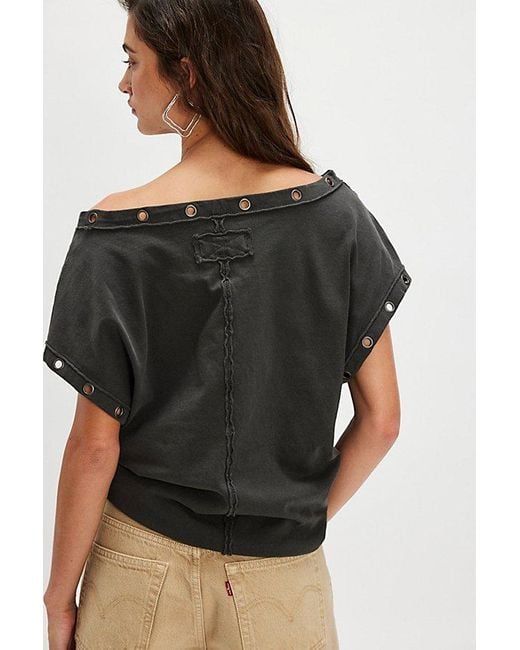 Free People Black Billie Tee