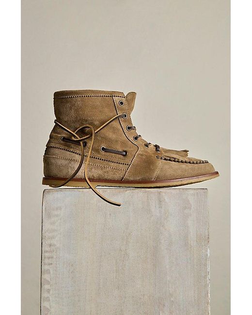 Free People Multicolor Benny Boat Shoe Boots Shoe