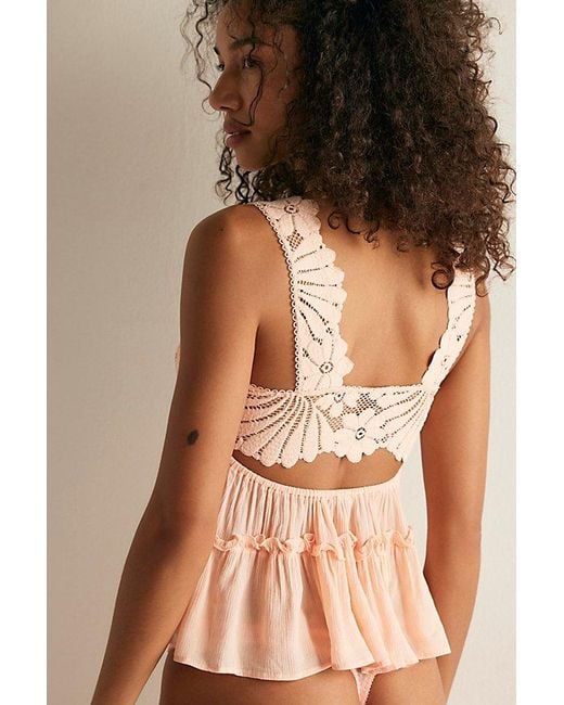 Intimately By Free People Natural Petal Party Shapeless Cami By