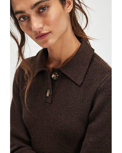 Bardot Lexter Volume Knit Mini Dress in Black | Lyst