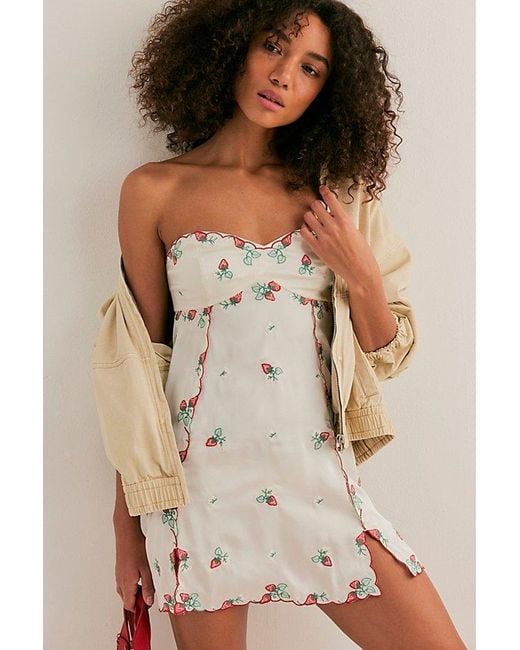 Free People Multicolor Strawberry Fields Slip