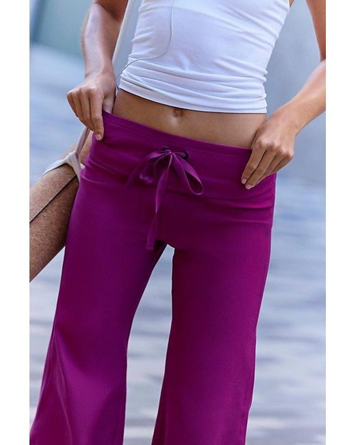 Fp Movement Blue Quick Step Ribbed Bubble Pant