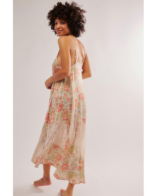 Free People Multicolor First Date Printed Maxi Slip
