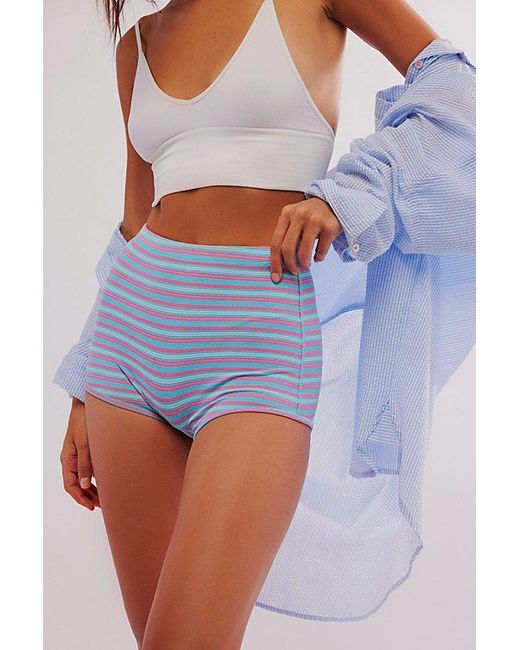 Intimately By Free People Blue Chasing Sunsets Briefs