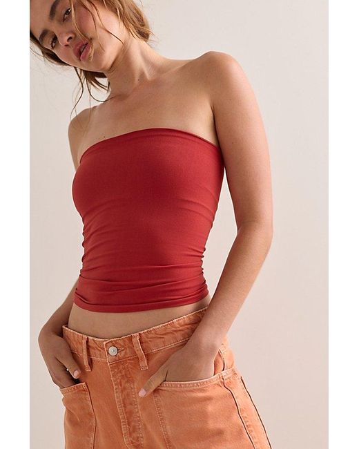 Intimately By Free People Red The Carrie Tube Top By