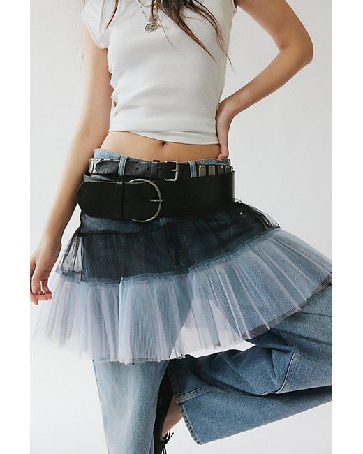 Anna Sui Gray Petticoat Skirt