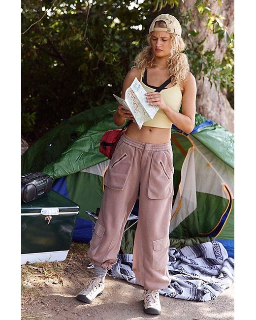 Fp Movement Black Buckle Down Cargo Pants