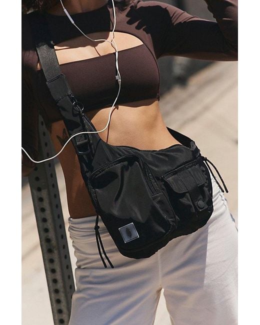 Free People Black Hip Hugger Sling Bag