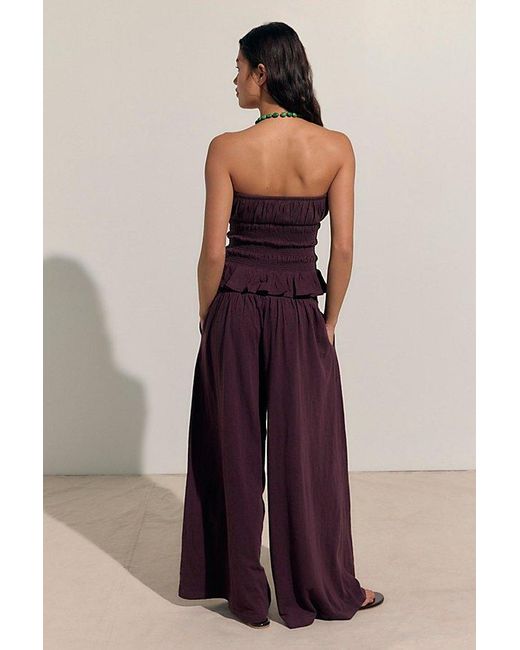 free-est Purple Don'T Call Me Pant Set By