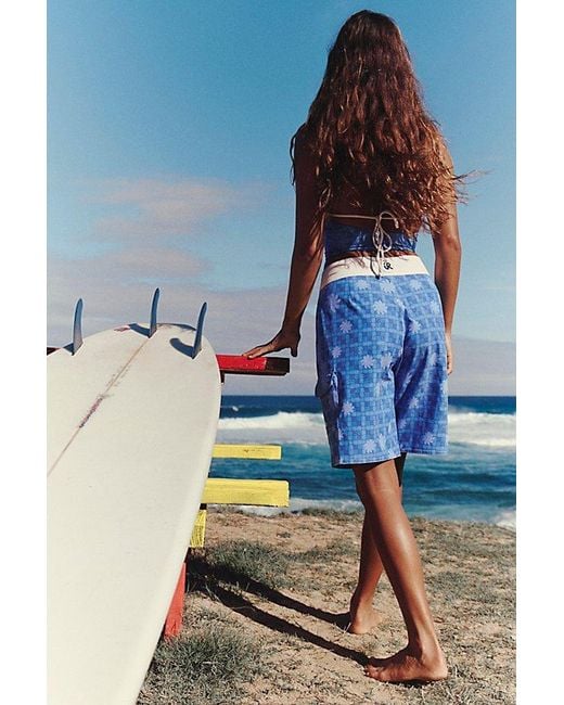 Inner Relm Blue Y2K Surf Trunks