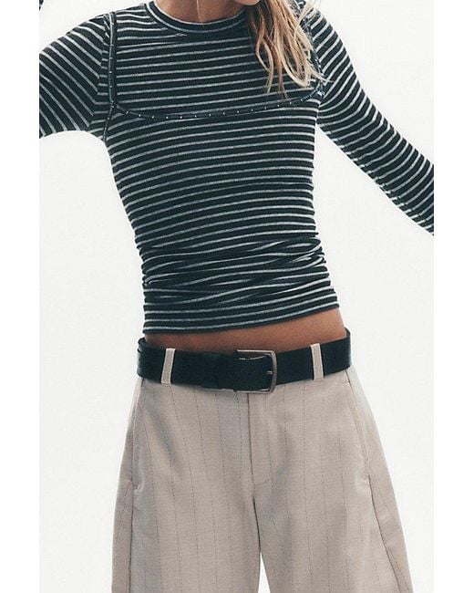 Free People Blue Colt Leather Belt