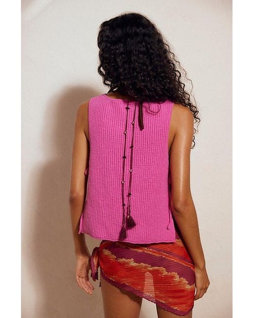 free-est Pink Lizzie Sweater Top By