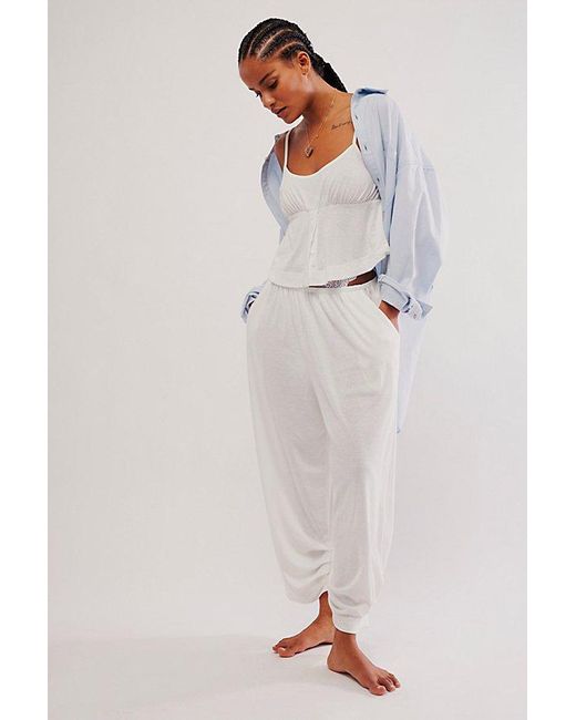 Intimately By Free People White Cool Again Lounge Set
