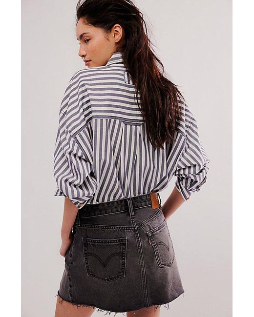 Levi's Gray Recrafted Icon Skirt