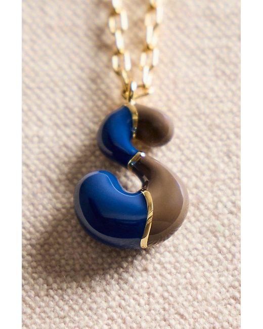 Local Eclectic Blue Fp X Bubble Letter Necklace