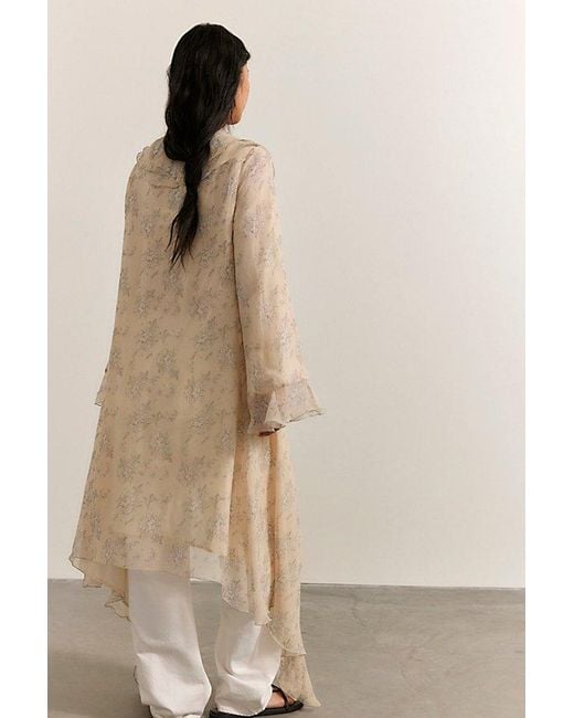 Nigel Preston Natural Long Bed Jacket Top