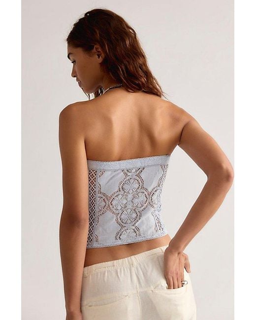 Free People Gray Sofia Tube Top