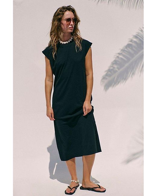 free-est Black All Day Long Midi Dress By