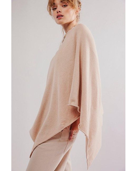 Free People Natural Simply Triangle Poncho