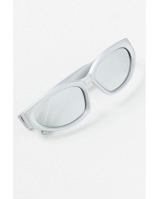 Free People Blue Chateau Polarized Sunglasses At In Silver