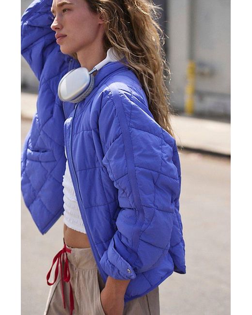 Fp Movement Blue Pippa Packable Puffer Jacket