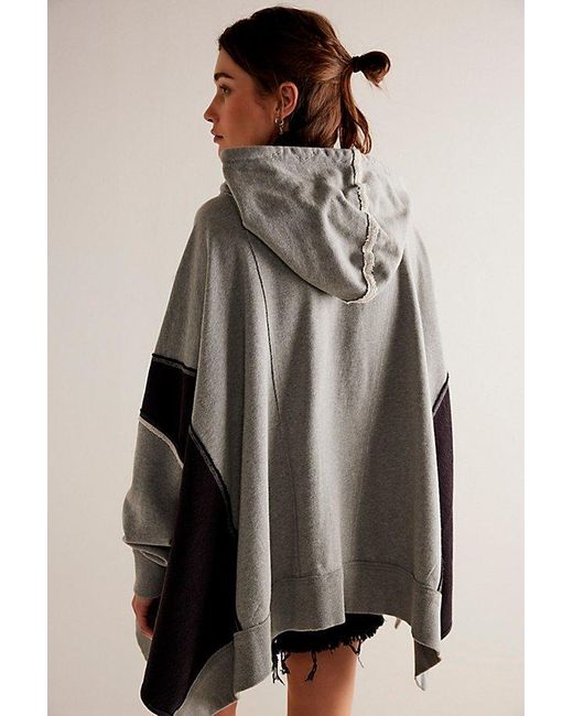 Free People Gray We The Free Skyway Poncho