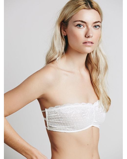 Free People Essential Lace Bandeau in White | Lyst