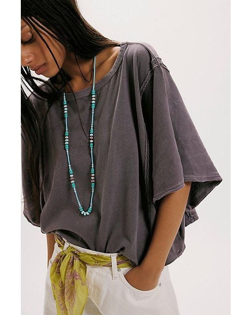 Free People Purple Next Level Tee