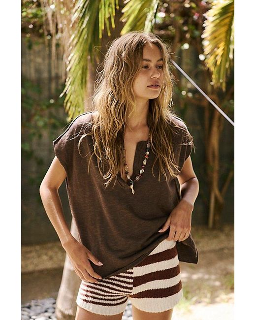 free-est Green Marina Del Sol Sweater Top By