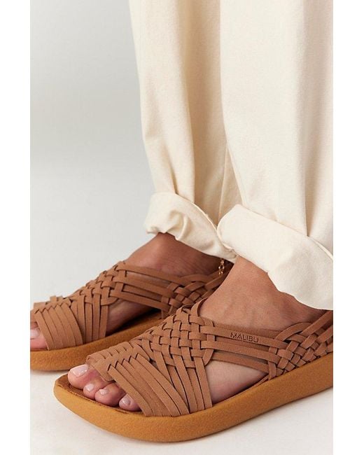 Malibu Sandals Natural Vegan Sunrise Bay Sandals By