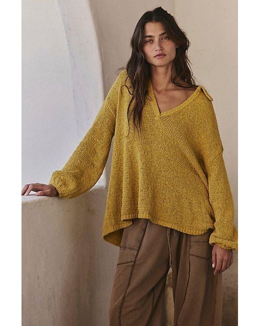 Free People Brown Ren Sweater Pullover