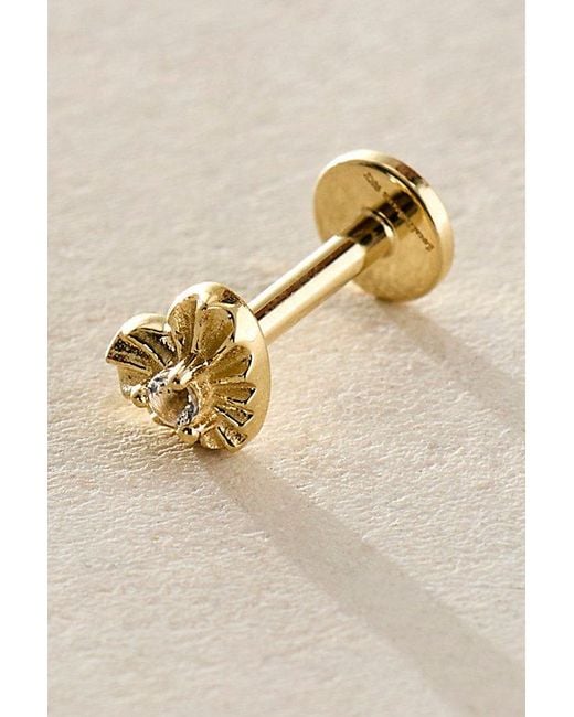 Local Eclectic Metallic Heart Flatback Earrings