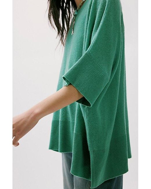 Free People Green Ninth Street Cashmere Tee