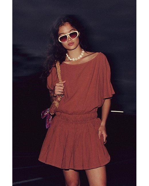 free-est Blue Sutton Mini Dress By