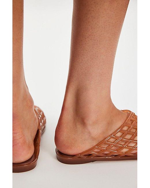 Jeffrey Campbell Natural Sea Glass Jelly Mules By